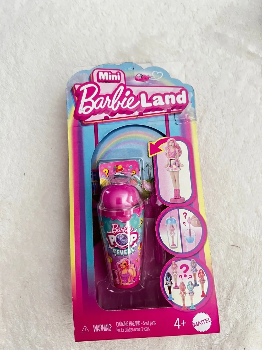 Lot of 4 Barbie Mini BarbieLand Pop Reveal Dolls, 1.5-inch Doll Ages 4+ Mattel